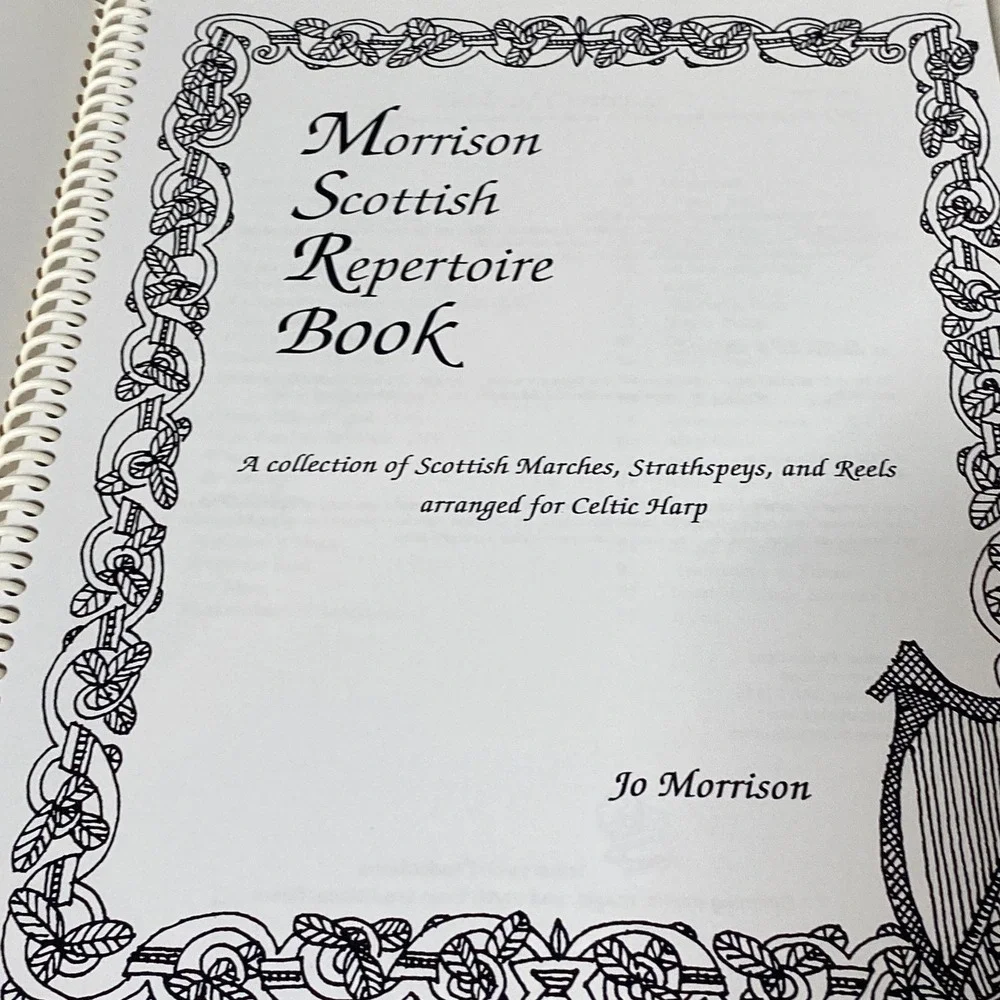 Morrison Scottish Repertoire Book Jo Morrison Celtic Harp Sheet Music Songbook